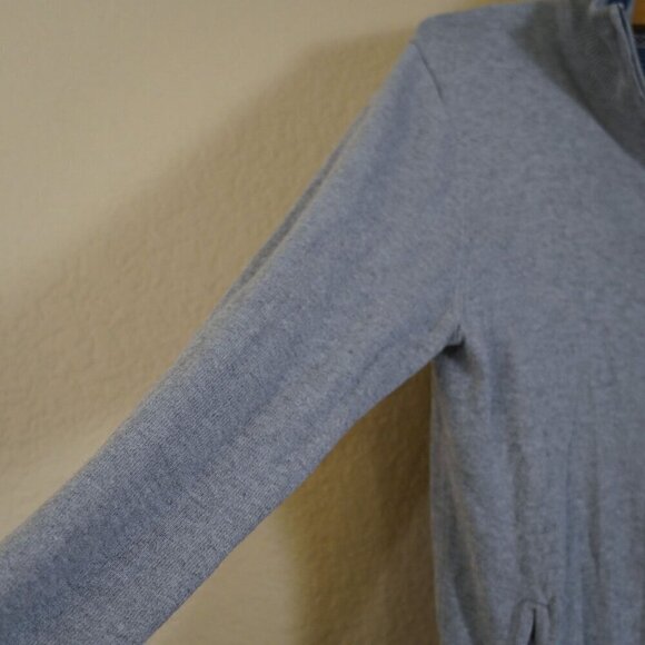 Esprit Men's Cotton Cashmere Full Zip Heather Grey Jacket S Stripe Contrast - Picture 5 of 10